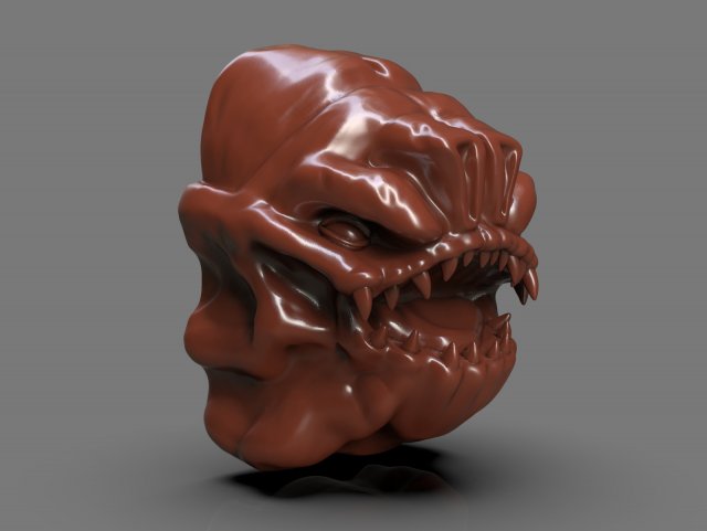 Rancor Gargoyle Head 3D Принт Модель In Памятные Вещи 3DExport