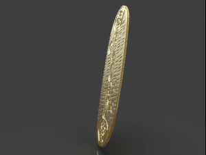 gold coin koban 3D Print Model