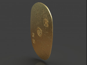 gold coin koban Modelo de Impressão 3D