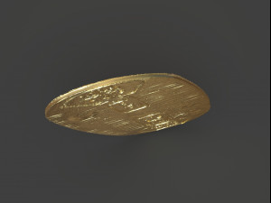 gold coin koban Modelo de Impressão 3D