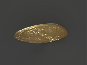 gold coin koban 3D Print Model