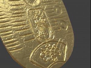 gold coin koban Modelo de Impressão 3D