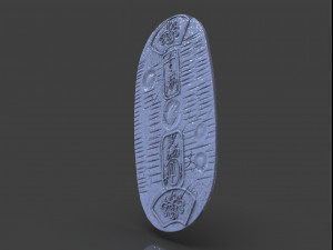 gold coin koban Modelo de Impressão 3D
