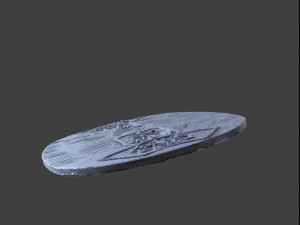 gold coin koban Modelo de Impressão 3D