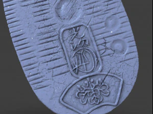 gold coin koban 3D Print Model