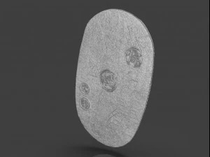 gold coin koban 3D Print Model