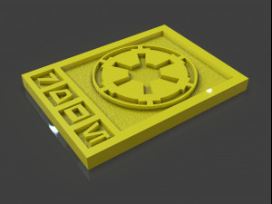 star wars imperial credits damaged and clean Modelo de Impressão 3D