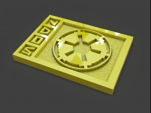 star wars imperial credits damaged and clean Modelo de Impressão 3D