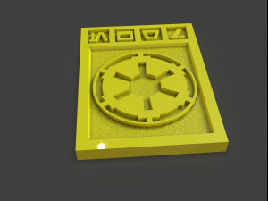 star wars imperial credits damaged and clean Modelo de Impressão 3D