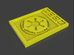 star wars imperial credits damaged and clean Modelo de Impressão 3D