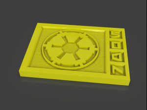 star wars imperial credits damaged and clean Modelo de Impressão 3D