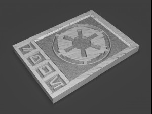 star wars imperial credits damaged and clean Modelo de Impressão 3D