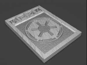 star wars imperial credits damaged and clean Modelo de Impressão 3D