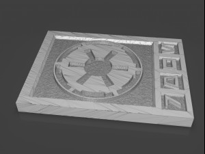 star wars imperial credits damaged and clean Modelo de Impressão 3D