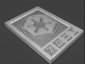 star wars imperial credits damaged and clean Modelo de Impressão 3D