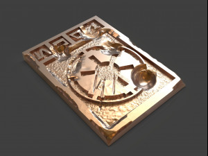 star wars imperial credits damaged and clean Modelo de Impressão 3D