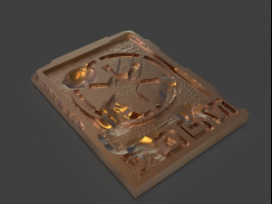 star wars imperial credits damaged and clean Modelo de Impressão 3D