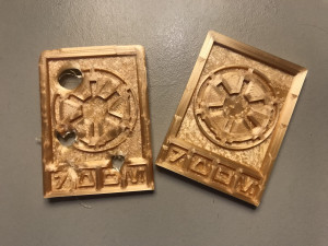 star wars imperial credits damaged and clean Modelo de Impressão 3D