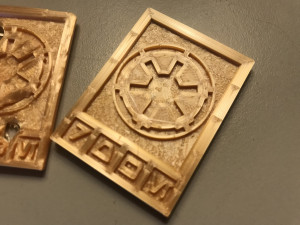 star wars imperial credits damaged and clean Modelo de Impressão 3D