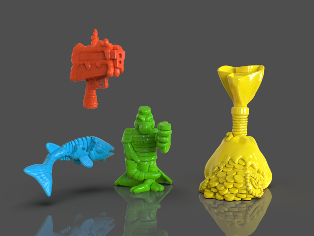 tmnt scratch the cat accesories 3D Baskı Modeli .c4d .max .obj .3ds .fbx .stl .blend 