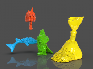 tmnt scratch the cat accesories 3D Baskı Modeli