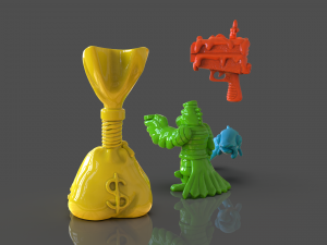 tmnt scratch the cat accesories 3D Baskı Modeli
