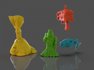 tmnt scratch the cat accesories 3D Baskı Modeli