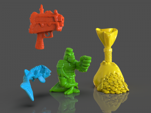 tmnt scratch the cat accesories 3D Baskı Modeli