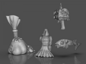 tmnt scratch the cat accesories 3D Baskı Modeli