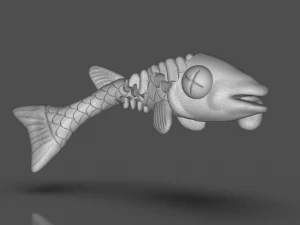 tmnt fish scratch 3D Print Model