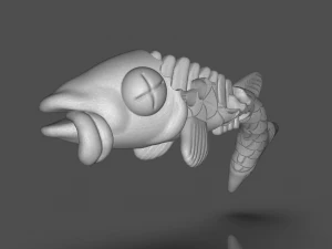tmnt fish scratch 3D Print Model