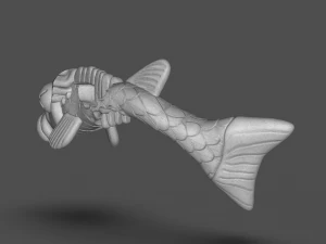 tmnt fish scratch 3D Print Model