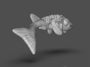 tmnt fish scratch 3D Print Model