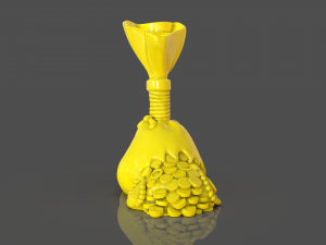tmnt money bag Modèles 3D en vedette