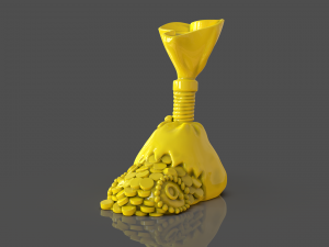 tmnt money bag Modèles 3D en vedette
