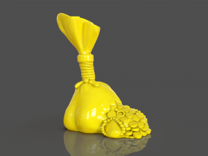 tmnt money bag Modèles 3D en vedette
