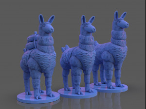 stylized llama 3 versions Model do druku 3D