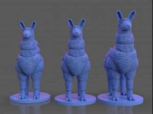 stylized llama 3 versions Model do druku 3D