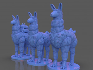 stylized llama 3 versions Model do druku 3D