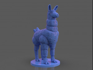 stylized llama 3 versions Model do druku 3D