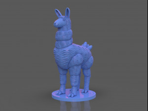 stylized llama 3 versions Model do druku 3D
