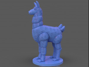 stylized llama 3 versions Model do druku 3D