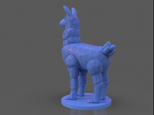 stylized llama 3 versions Model do druku 3D