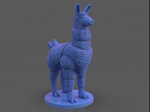 stylized llama 3 versions Model do druku 3D
