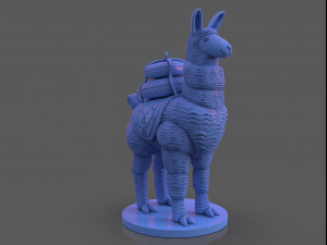 stylized llama 3 versions Model do druku 3D