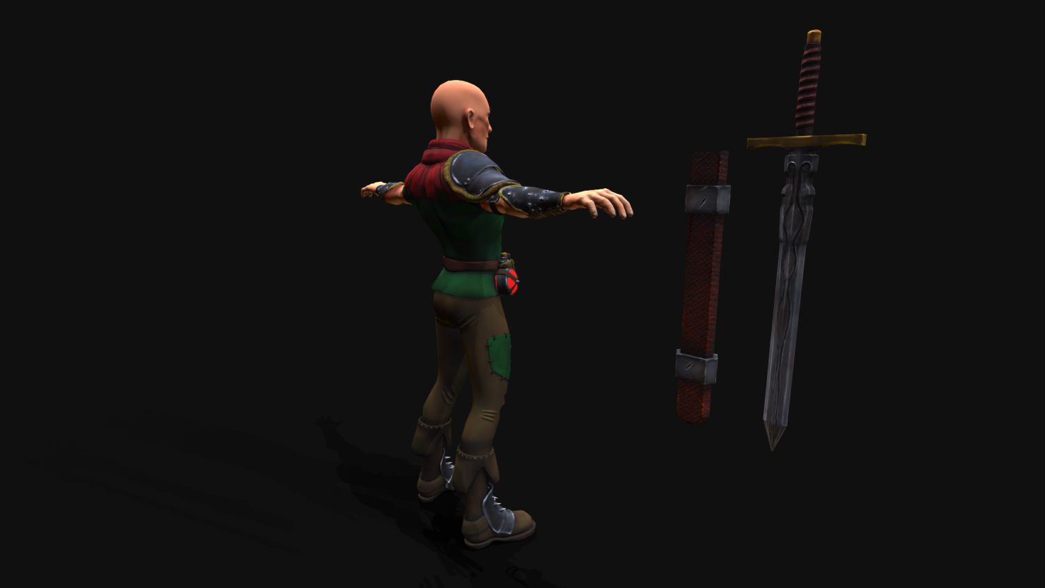 Medieval Stylized Bandit And Sword 3D Модель In Выдуманные 3DExport