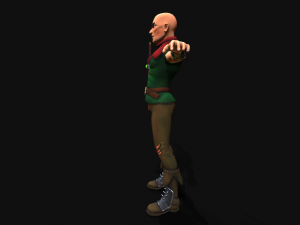 Medieval Stylized Bandit and Sword Modelo 3D