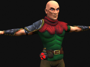 Medieval Stylized Bandit and Sword Modelo 3D