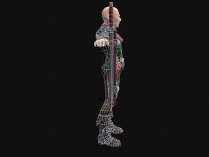 Medieval Stylized Bandit and Sword Modelo 3D