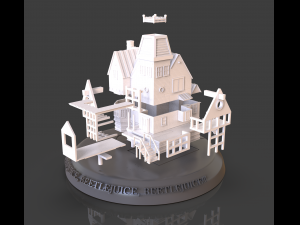Beetlejuice House Diorama 3D Принт Модель
